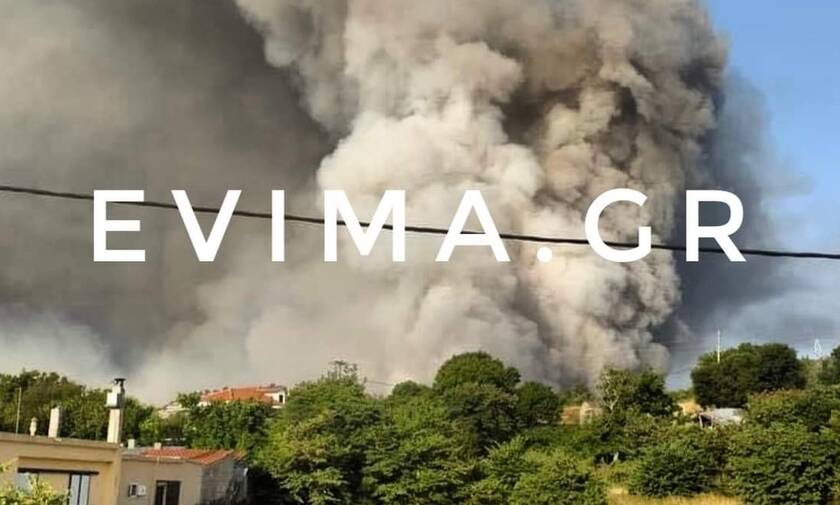 Φωτιά στη Λίμνη Ευβοίας: Συναγερμός στο χωριό Κουρκουλοί - Εκκενώθηκαν 12 χωριά