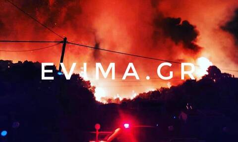 LIVE BLOG: Νύχτα αγωνίας σε Ηλεία, Μεσσηνία και Εύβοια - Τεράστια μάχη με τις φλόγες