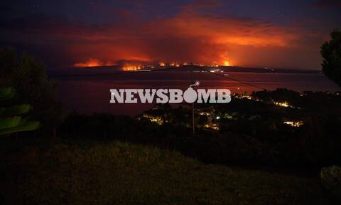 Φωτιά ΤΩΡΑ: Νέα μαρτυρική νύχτα στη Βόρεια Εύβοια – Καίγονται Λίμνη, Μουρτιά, Ροβιές και Κεχριές