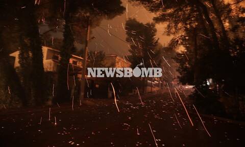 Φωτιά στους Θρακομακεδόνες: Δραματικές εικόνες του newsbomb.gr - «Βρέχει φωτιά» (pics)
