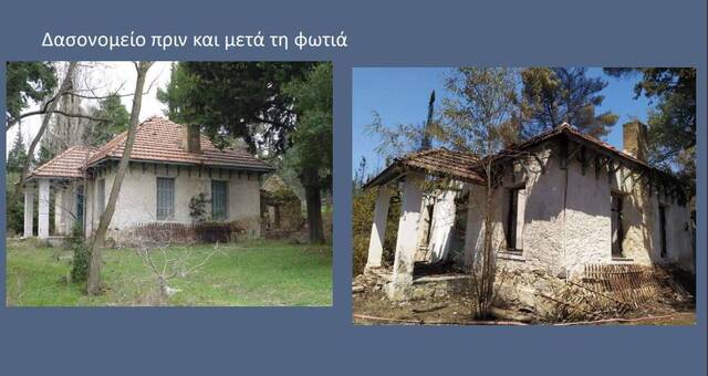 Οι καταστροφές σε κτήρια στο Τατόι