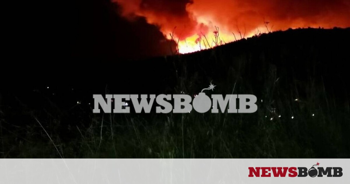 Ρεπορτάζ Newsbomb.gr: Παίρνει διαστάσεις η φωτιά στα Βίλια – «Μπλόκο» στον δρόμο για Πόρτο Γερμενό – Newsbomb – Ειδησεις