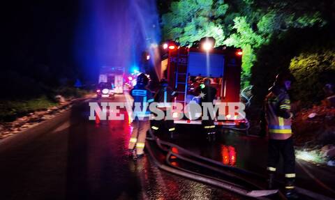 Ρεπορτάζ Newsbomb.gr: Συγκλονιστική κινητοποίηση για να σωθούν τα Βίλια – Ολονύχτια μάχη με τη φωτιά