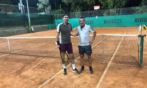 Δημήτρης Σαραβάκος – Βασίλης Τσιάρτας: Συμπαίκτες στο ποδόσφαιρο, αντίπαλοι στο τένις!