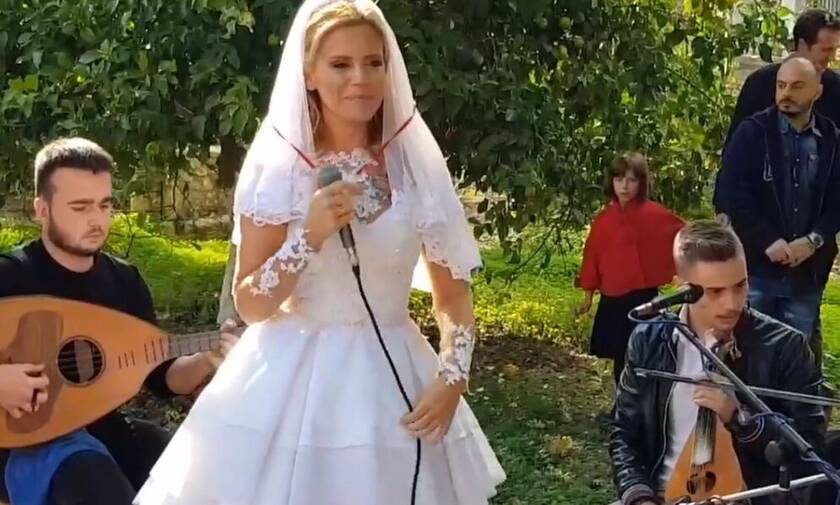 «Σασμός» - Βίντεο: Όταν η σύζυγος του «Βασίλη Σταματάκη» έδινε ρεσιτάλ στο γάμο τους!