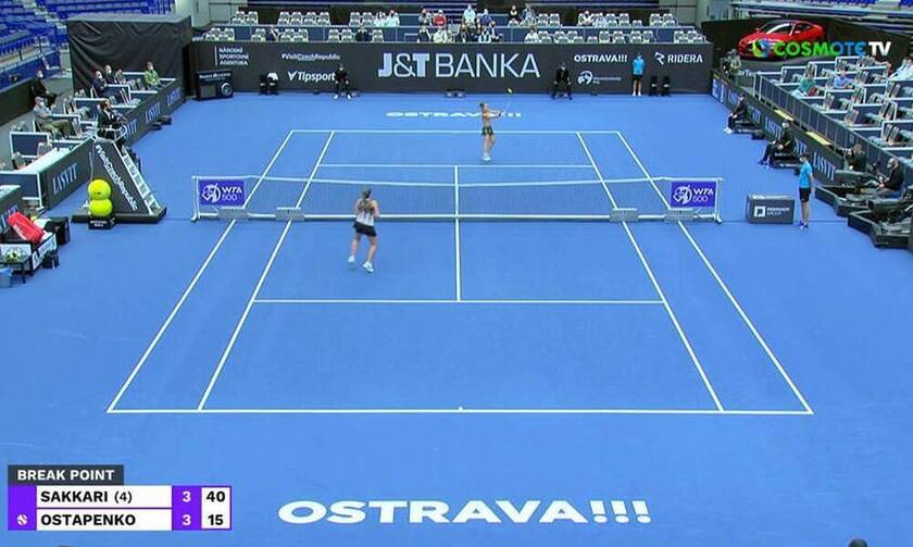 Σάκκαρη: Ένταση στο WTA Οστράβα - «Γαλλικά» από την Οσταπένκο στην Ελληνίδα (video)