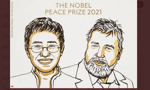 Νόμπελ Ειρήνης 2021: Απονεμήθηκε σε δύο δημοσιογράφους από Φιλιππίνες και Ρωσία