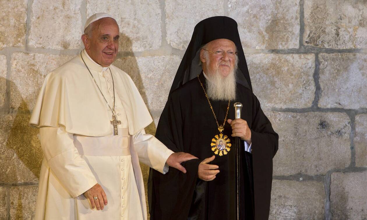 Ευχές του Πάπα Φραγκίσκου προς τον Βαρθολομαίο για τα 30 έτη διακονίας του στον πατριαρχικό θρόνο