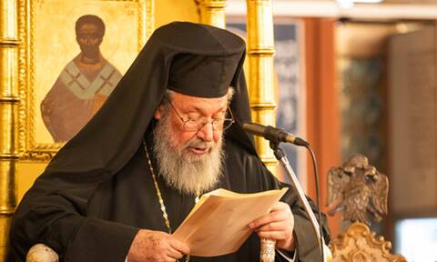 Ο Αρχιεπίσκοπος Κύπρου στον Άγιο Δημήτριο Ακροπόλεως Λευκωσίας (vid)