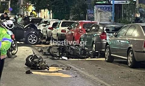 Τραγωδία στη Θεσσαλονίκη: Νεκρός ντελιβεράς που παρασύρθηκε από αυτοκίνητο (pics-vid)