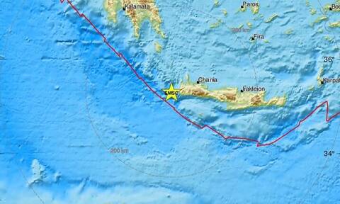 Σεισμός δυτικά της Κρήτης - Κοντά στην Παλαιόχωρα το επίκεντρο (pics)