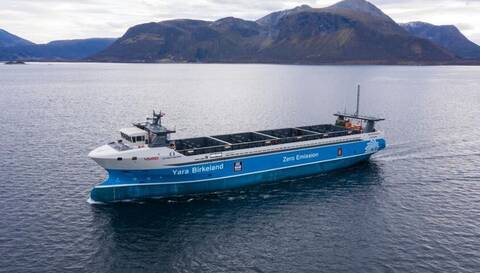 Yara Birkeland: Γεγονός το πρώτο ηλεκτρικό φορτηγό πλοίο - Θα ταξιδεύει χωρίς πλήρωμα
