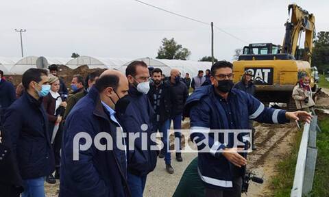 Ηλεία: Στις πληγείσες περιοχές ο Χρήστος Τριαντόπουλος - «Άμεσα οι αποζημιώσεις για τις πλημμύρες»