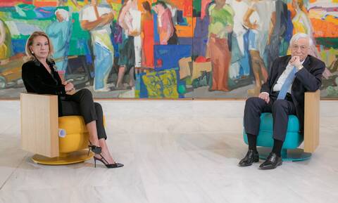 Ο τ. Πρόεδρος της Δημοκρατίας, Πρ. Παυλόπουλος στο Meeting Point του Newsbomb.gr με την Όλγα Τρέμη