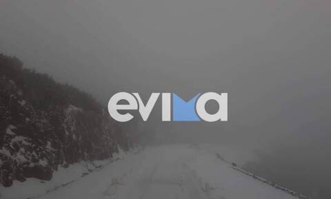 Κακοκαιρία: Ο «Διομήδης» έφερε τα πρώτα χιόνια στην Εύβοια (pics)