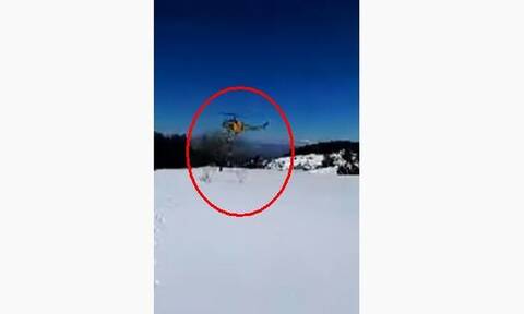 Κοζάνη: Μετά από 8 μέρες ελικόπτερο απεγκλώβισε κατοίκους που είχαν εγκλωβιστεί στα χιόνια