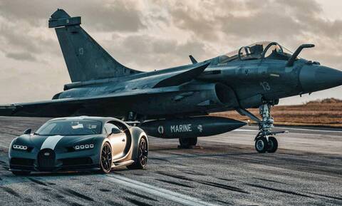 Ποιος κερδίζει στην κόντρα μεταξύ μιας Bugatti και ενός Rafale;