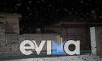 Κακοκαιρία «Ελπίδα»: Δύσκολη νύχτα στην Εύβοια - Πυκνές χιονοπτώσεις σε αρκετά χωριά