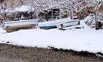 Κακοκαιρία «Ελπίδα»: Μαγευτικές εικόνες από το Χόρτο Μαγνησίας - Το χιόνι σκέπασε τις βάρκες