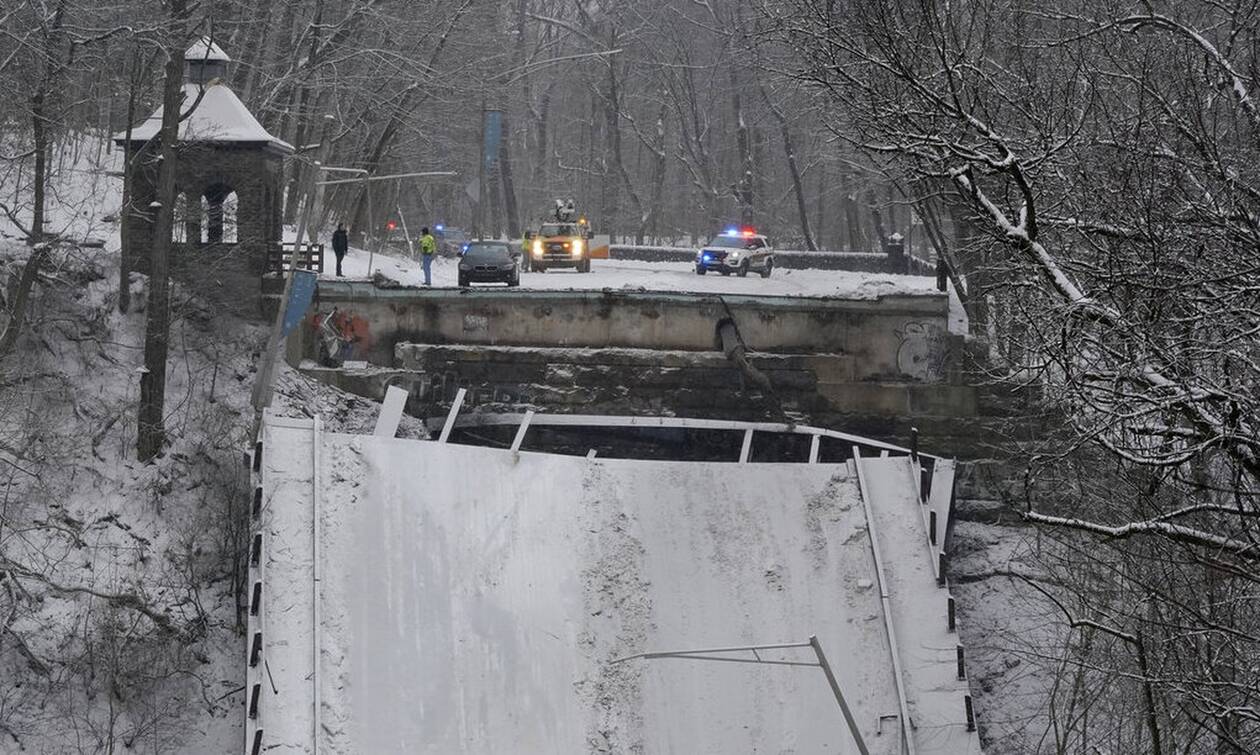 Πίτσμπουργκ: Κατάρρευση γέφυρας ώρες πριν την επίσκεψη Μπάιντεν - Δέκα τραυματίες (pics+vid)