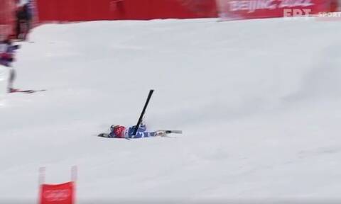 Χειμερινοί Ολυμπιακοί Αγώνες: Τρομακτική πτώση για Ελληνίδα σκιέρ – Σοβαρό ατύχημα για Αμερικανίδα