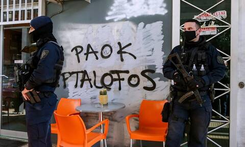 Δολοφονία Άλκη: «Λουκέτο» στον σύνδεσμο του ΠΑΟΚ στην Αθήνα (pics)