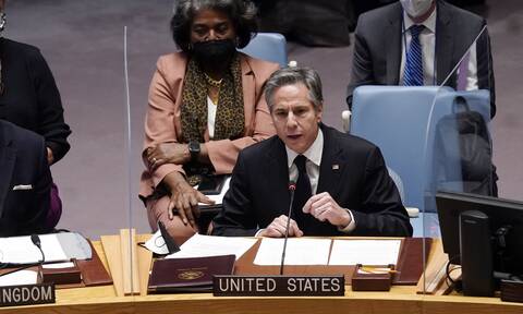 Μπλίνκεν στο Συμβούλιο Ασφαλείας του ΟΗΕ: Η Ρωσία σχεδιάζει πρόσχημα για να επιτεθεί στην Ουκρανία