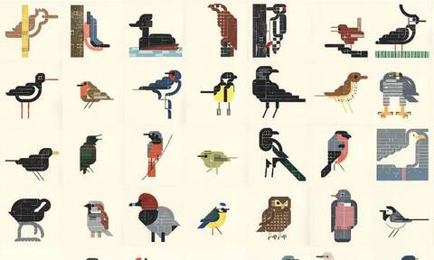 «50 Birds» τυπογραφία με τα γνωστά σε όλους κυβάκια (photos)