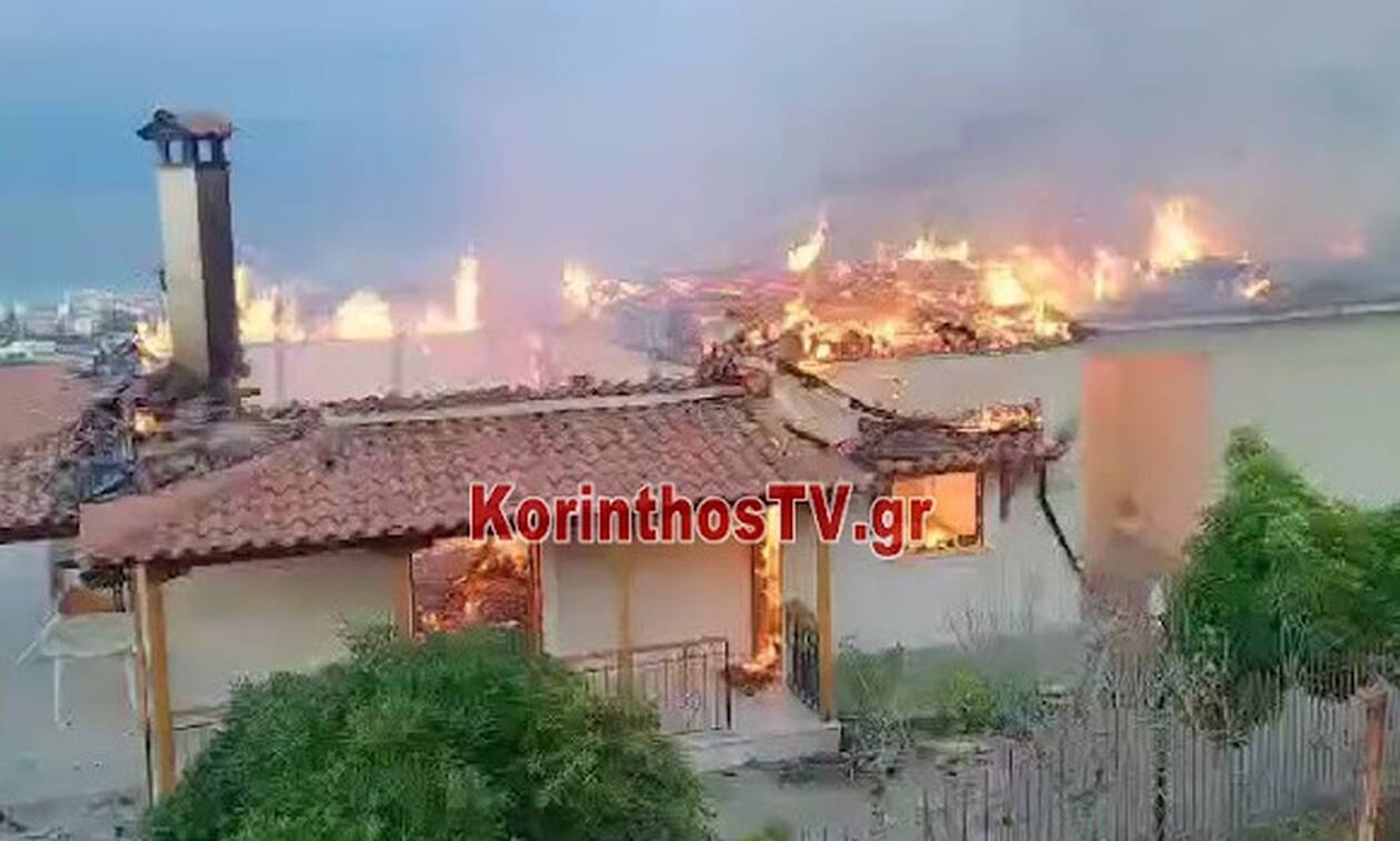 Φωτιά σε σπίτι στο Ξυλόκαστρο: Κάηκε ολοσχερώς (pics)