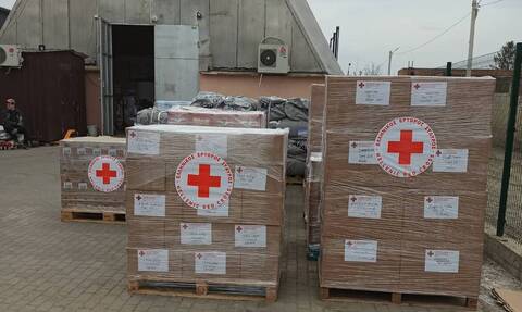 Ελληνικός Ερυθρός Σταυρός: Παρέδωσε 50 τόνους ανθρωπιστικής βοήθειας στην Ουκρανία