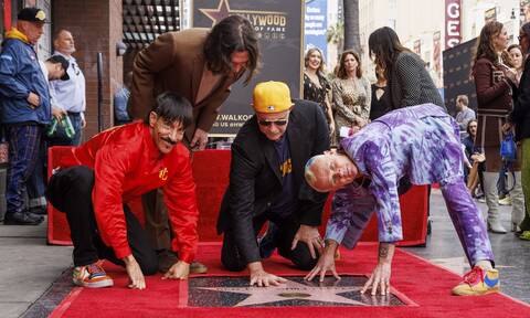 Red Hot Chili Peppers: Απέκτησαν αστέρι στη Λεωφόρο της Δόξας στο Χόλιγουντ