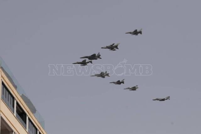 «Ηνίοχος 2022»: Μαχητικά αεροσκάφη πάνω από την Ακρόπολη