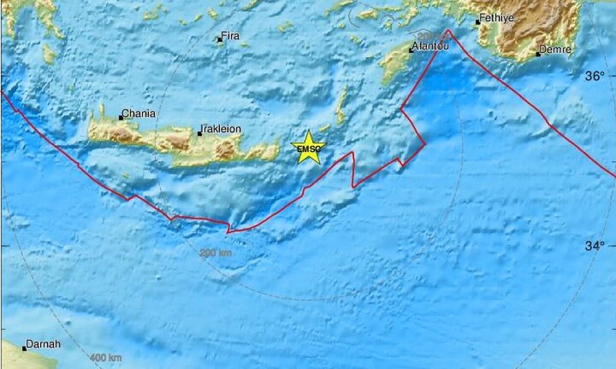 Σεισμός μεταξύ Κρήτης και Κάσου (pics)