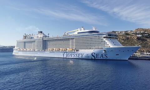 «Odyssey of the Seas»: Το κρουαζιερόπλοιο μεγαθήριο για πρώτη φορά στη Μύκονο