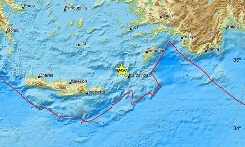 Σεισμός τώρα κοντά στην Κάρπαθο (pics)