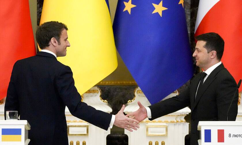 Ουκρανία: Νέα τηλεφωνική επικοινωνία του προέδρου Ζελένσκι με τον Γάλλο ομόλογό του Εμανουέλ Μακρόν