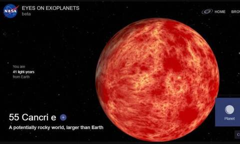 «55 Cancri e»: Ο εξωπλανήτης «κόλαση» που μελετά η ΝASA –Θερμοκρασίες πάνω από 1.700 βαθμούς Κελσίου