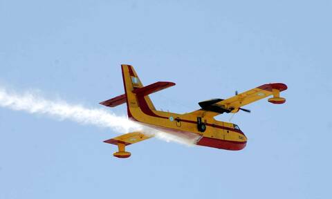 Αλβανία: Η Ελλάδα συνδράμει με Canadair στη μεγάλη φωτιά στο νησί Σάσων