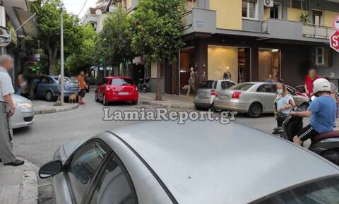 Λαμία: Καραμπόλα αυτοκίνητων στο κέντρο της πόλης