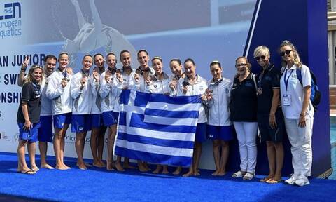 Ευρωπαϊκό Πρωτάθλημα Νεανίδων - Καλλιτεχνική κολύμβηση: «Χάλκινη» η Ελλάδα στο Κόμπο