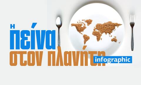 ΟΗΕ: Η πείνα στον πλανήτη συνεχίζει να αυξάνεται δραματικά - Δείτε το Infographic του Νewsbomb.gr