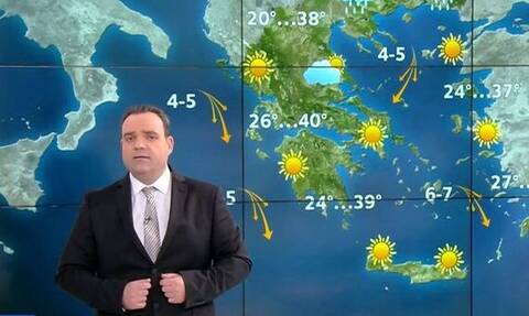Καιρός - Μαρουσάκης: Ζέστη αλλά και καταιγίδες σήμερα Δευτέρα - Αστάθεια τις επόμενες μέρες