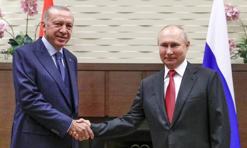 Συμφωνία Πούτιν - Ερντογάν για ενίσχυση της οικονομικής και ενεργειακής συνεργασίας