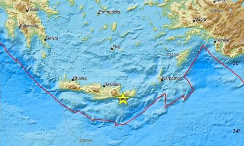 Σεισμός στην Κρήτη - Κοντά στην Ιεράπετρα το επίκεντρο (pics)