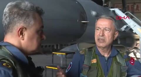 Από πρόκληση σε πρόκληση ο Ακάρ, πέταξε με F-16 πάνω από το Βόρειο Αιγαίο