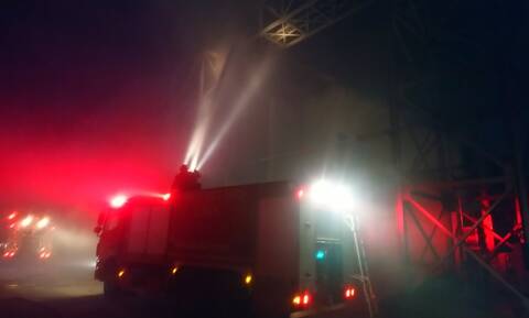 Φωτιά στην Εύβοια: Υπο έλεγχο η πυρκαγιά σε εργοστάσιο στα Ψαχνά