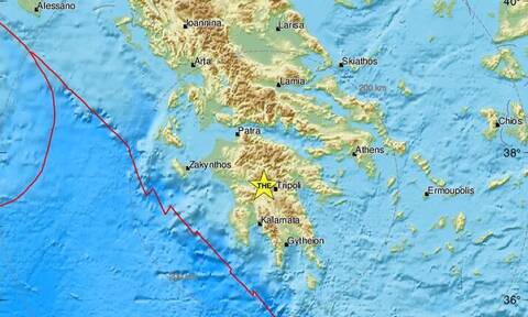 Σεισμός στην κεντρική Πελοπόννησο - Κοντά στη Βυτίνα το επίκεντρο (pics)