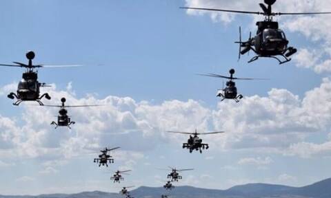 Αεροπορία Στρατού: 22 ελικόπτερα της «έκρυψαν» τον ουρανό στη Θεσσαλία