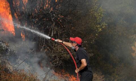 Κεφαλονιά: Φωτιά σε δασική έκταση στην περιοχή Ζόλα