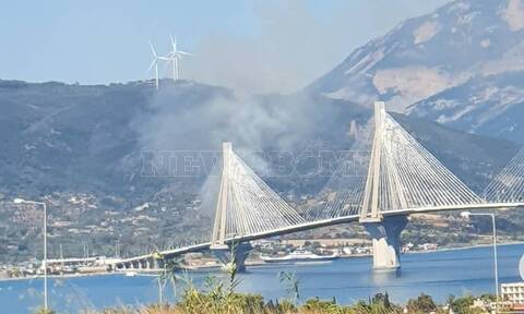 Πυρκαγιά στο Ρίο κοντά στη Γέφυρα - Επιχειρούν ισχυρές πυροσβεστικές δυνάμεις